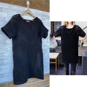 Emerson Fry Womens Wool Open Weave Net Woven Dress small